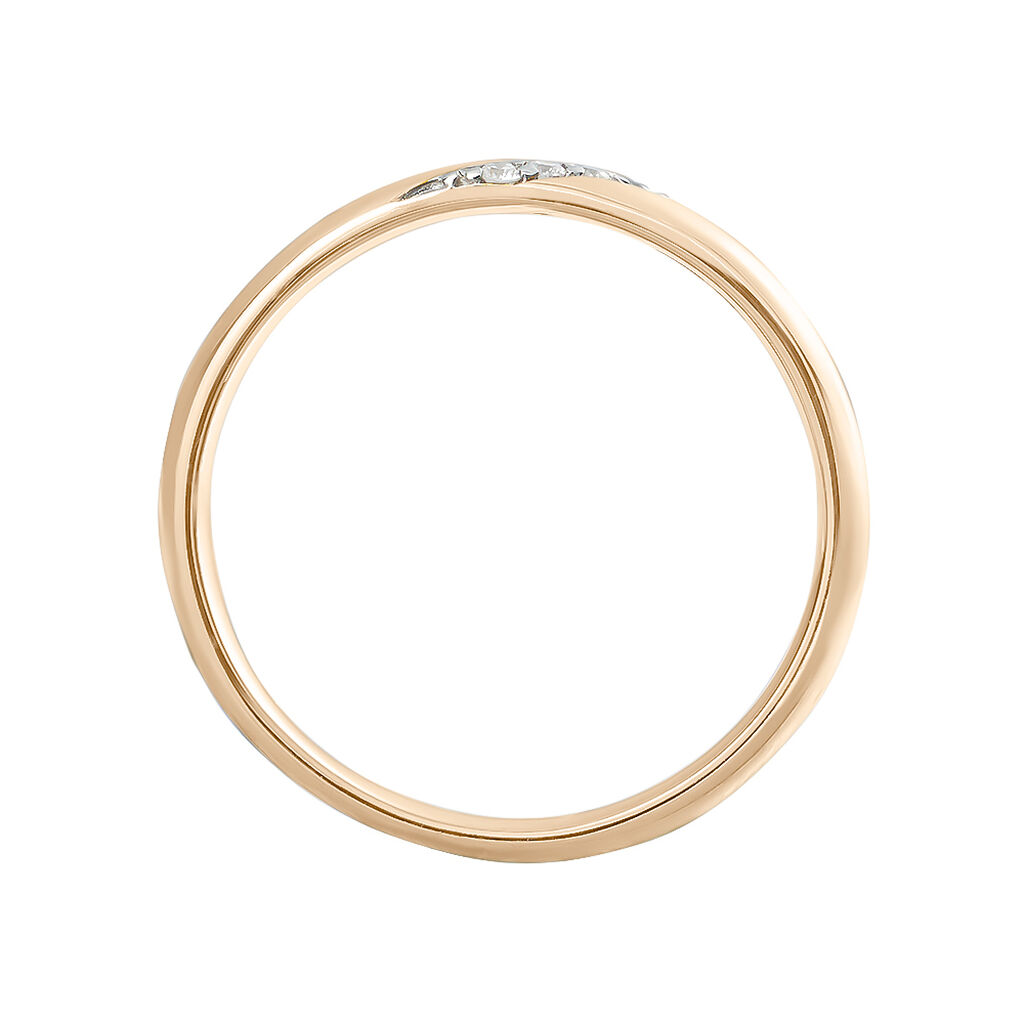 Fede Comoda 3 mm Oro Rosa Diamante - Anelli con Incisione Donna | Stroili
