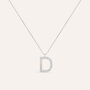 Collana Diamond Letters Oro Bianco Diamante