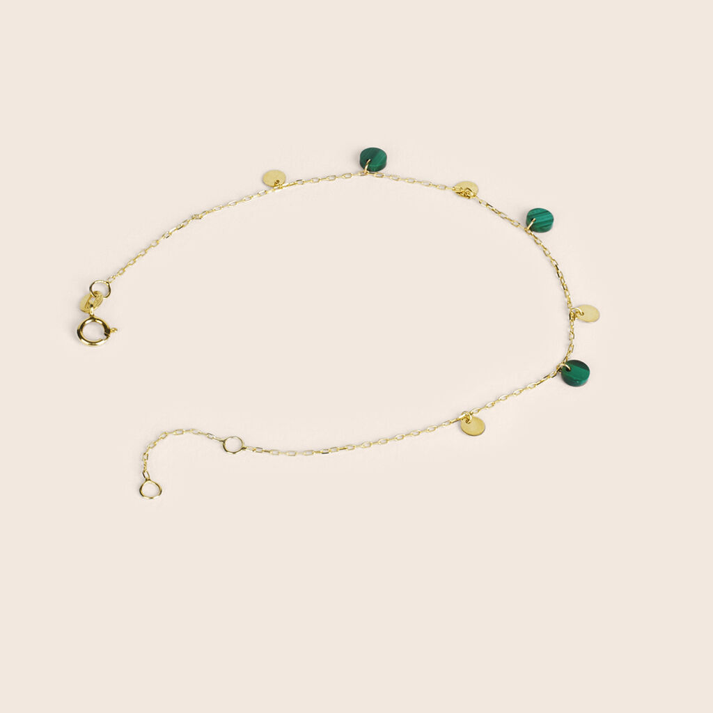 Bracciale Beverly Oro Giallo Malachite