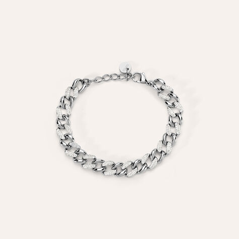 Bracciale Catena Aura Acciaio Cristallo - Bracciali Donna | Stroili