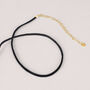 Choker Radiance Acciaio Dorato e Velluto