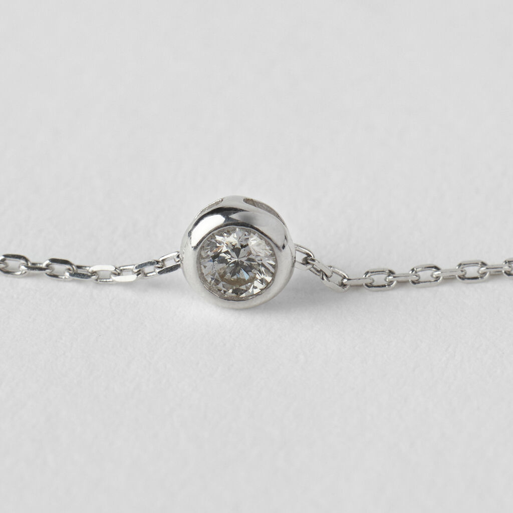 Collana Punto Luce Grace Oro Bianco Diamante - Collane Punto Luce Donna | Stroili