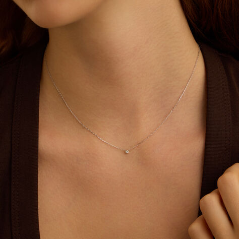 Collana Punto Luce Grace Oro Bianco Diamante - Collane Punto Luce Donna | Stroili