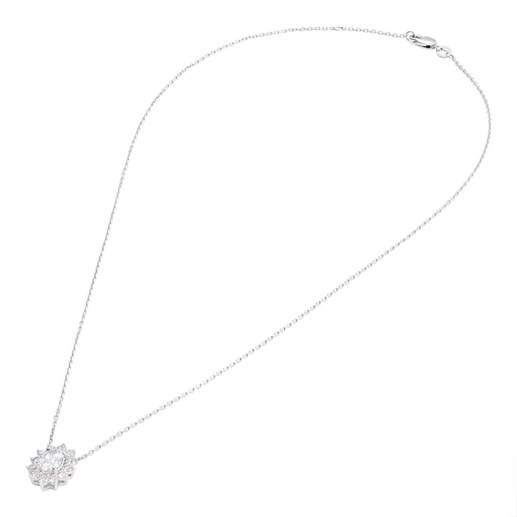 Collana Diamade Oro Bianco Diamante Lab-Grown