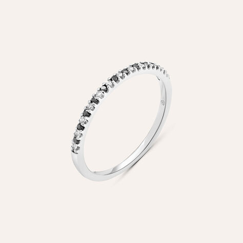 Anello Semi-eternity Sophia Oro Bianco Diamante - Anelli con Pietre Donna | Stroili