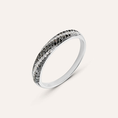 Anello Fascia Sophia Oro Bianco Diamante - Anelli con Pietre Donna | Stroili
