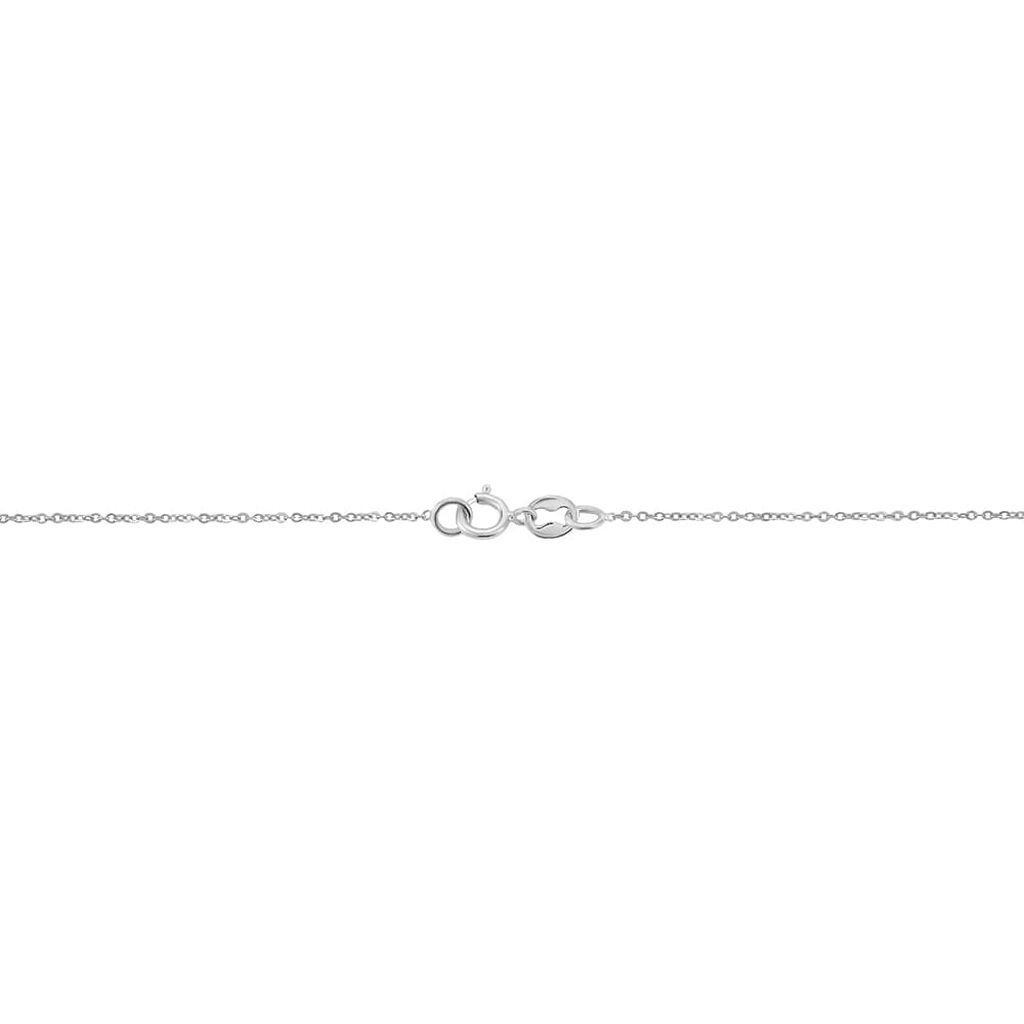 Collana Punto Luce Elizabeth Crown Oro Bianco Smeraldo Diamante - Collane Punto Luce Donna | Stroili