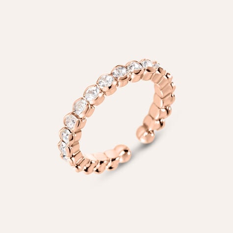 Anello Eternity Romantic Shine Metallo Rosa Cristallo - Anelli Eternity Donna | Stroili