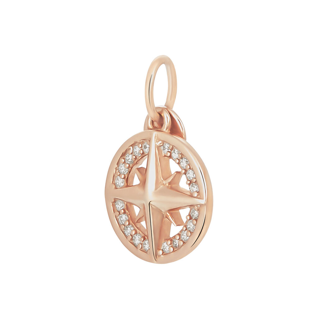 Pendente Love Beats Argento Rosa Cubic Zirconia