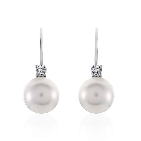 Orecchini Pendenti Silver Pearls Argento Rodiato Perla sintentica Cubic Zirconia - Gioielli Scontati Donna | Stroili