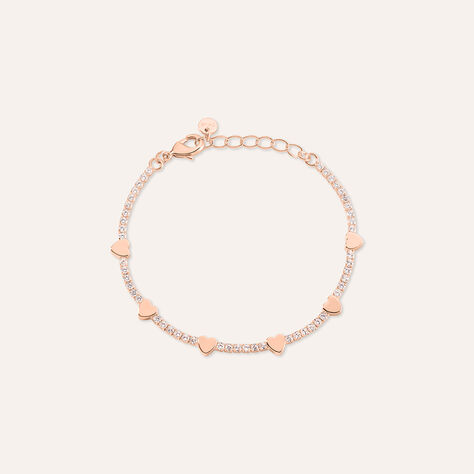 Bracciale Romantic Shine Ottone Rosa Cristallo - Bracciali Love Donna | Stroili