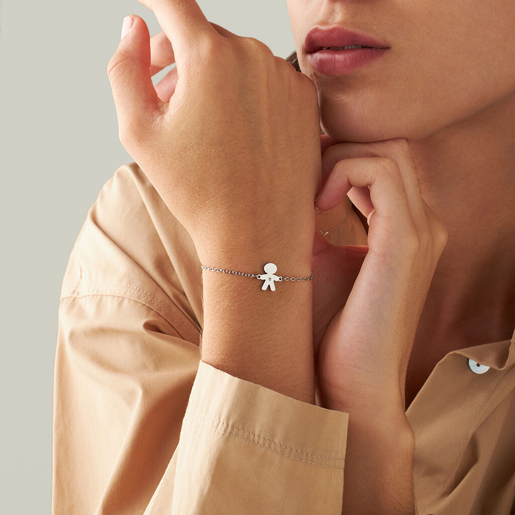 Bracciale Sunrise Acciaio Cristallo