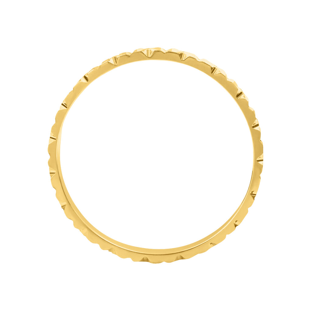 Fede Classica Diamantata 2.5 mm Oro Giallo