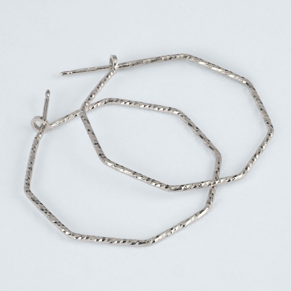 Orecchini A Cerchio Silver Collection Argento Rodiato - Orecchini a Cerchio Donna | Stroili
