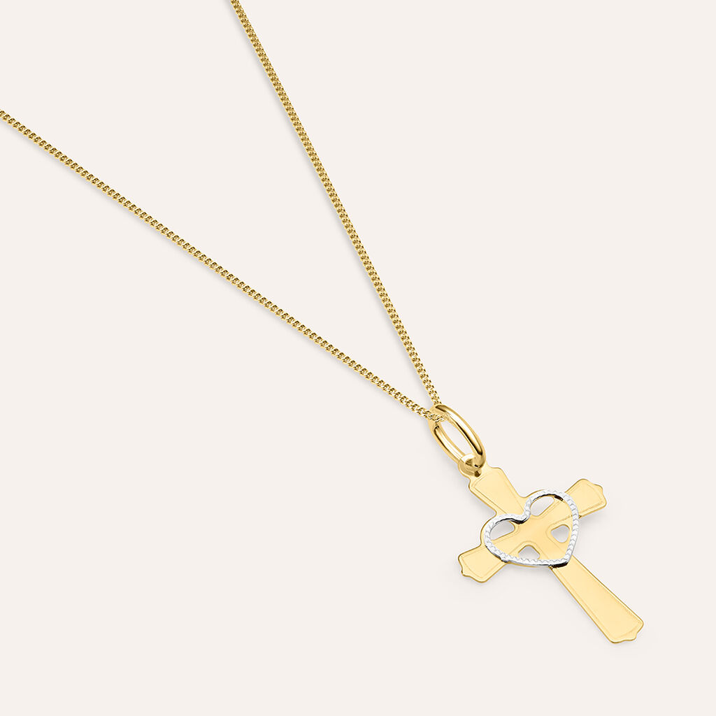 Pendente Holy Oro Bicolore - Ciondoli con Incisione Donna | Stroili