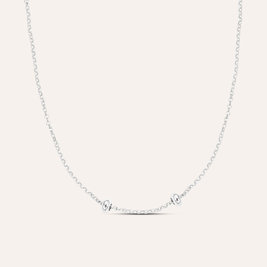 Catenina Love Beats Argento Rodiato