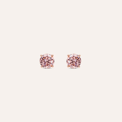 Orecchini Lobo Punto Luce Silver Rainbow Argento Rosato Cubic Zirconia - Orecchini Donna | Stroili