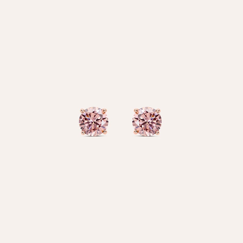 Orecchini Lobo Punto Luce Silver Rainbow Argento Rosato Cubic Zirconia - Orecchini Donna | Stroili