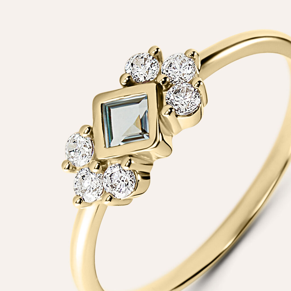 Anello Fantasia Golden Dream Placcato Oro Giallo Cubic Zirconia