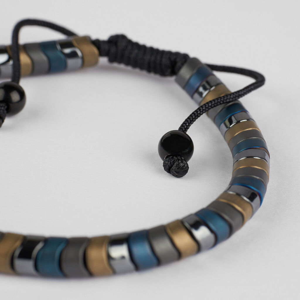 Bracciale Man Code Acciaio Nero