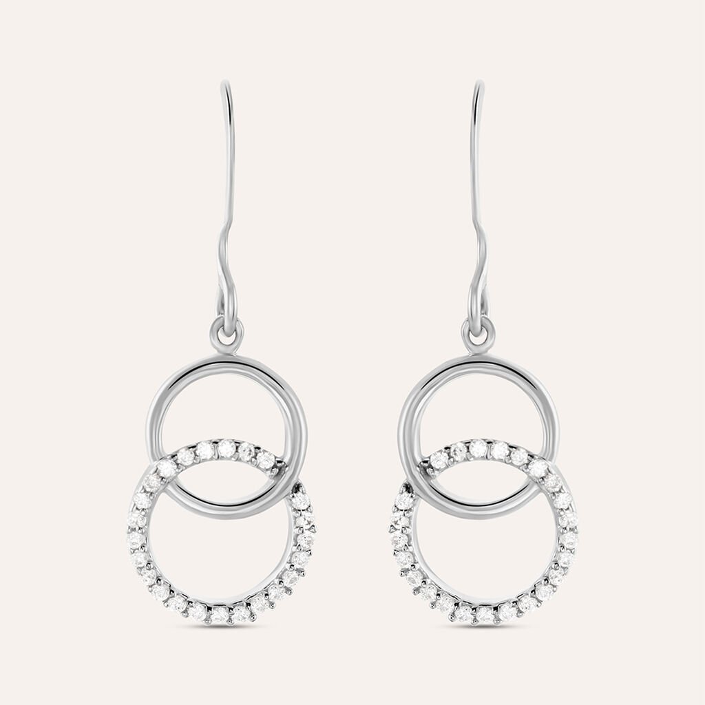 Orecchini Pendenti Silver Shine Argento Rodiato Cubic Zirconia