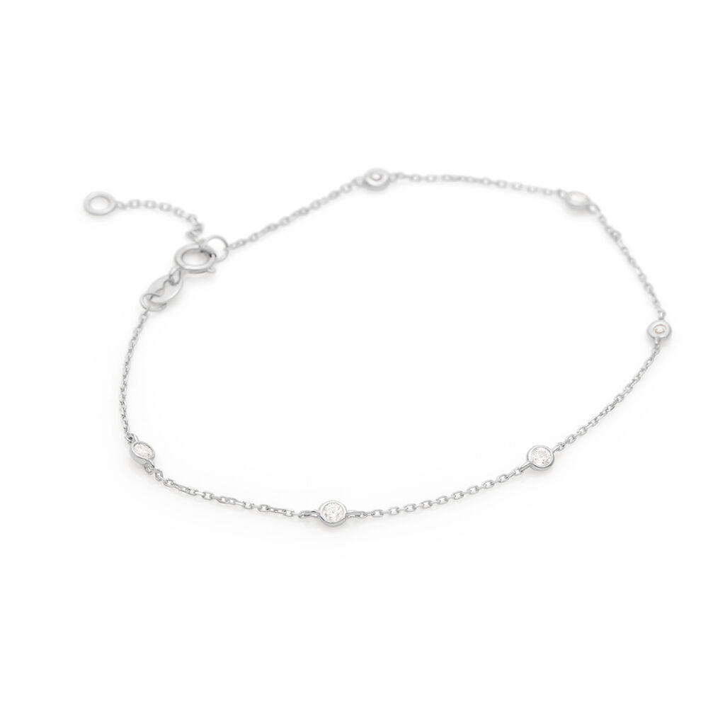 Bracciale Multi Punto Luce Claire Oro Bianco Cubic Zirconia - Bracciali Amicizia Donna | Stroili