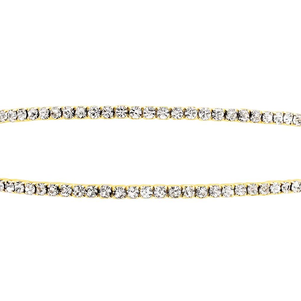 Bangle in metallo dorato e strass - Bracciali Donna | Stroili