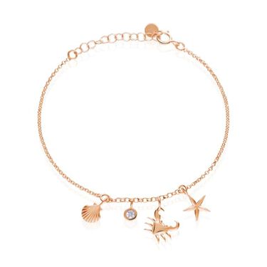 Bracciale Silver Collection Argento Rosa Cubic Zirconia