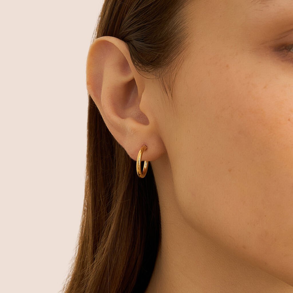 Orecchini A Cerchio Toujours Oro Giallo - Orecchini a Cerchio Donna | Stroili