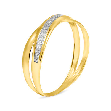 Anello Fascia Sophia Oro Giallo Diamante