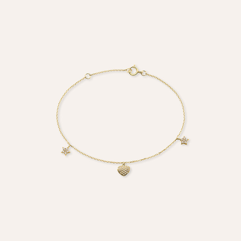 Bracciale Claire Oro Giallo Cubic Zirconia - Bracciali Amicizia Donna | Stroili