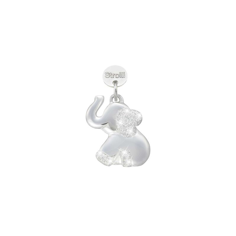 Charm in argento rodiato e glitter - Charms Donna | Stroili