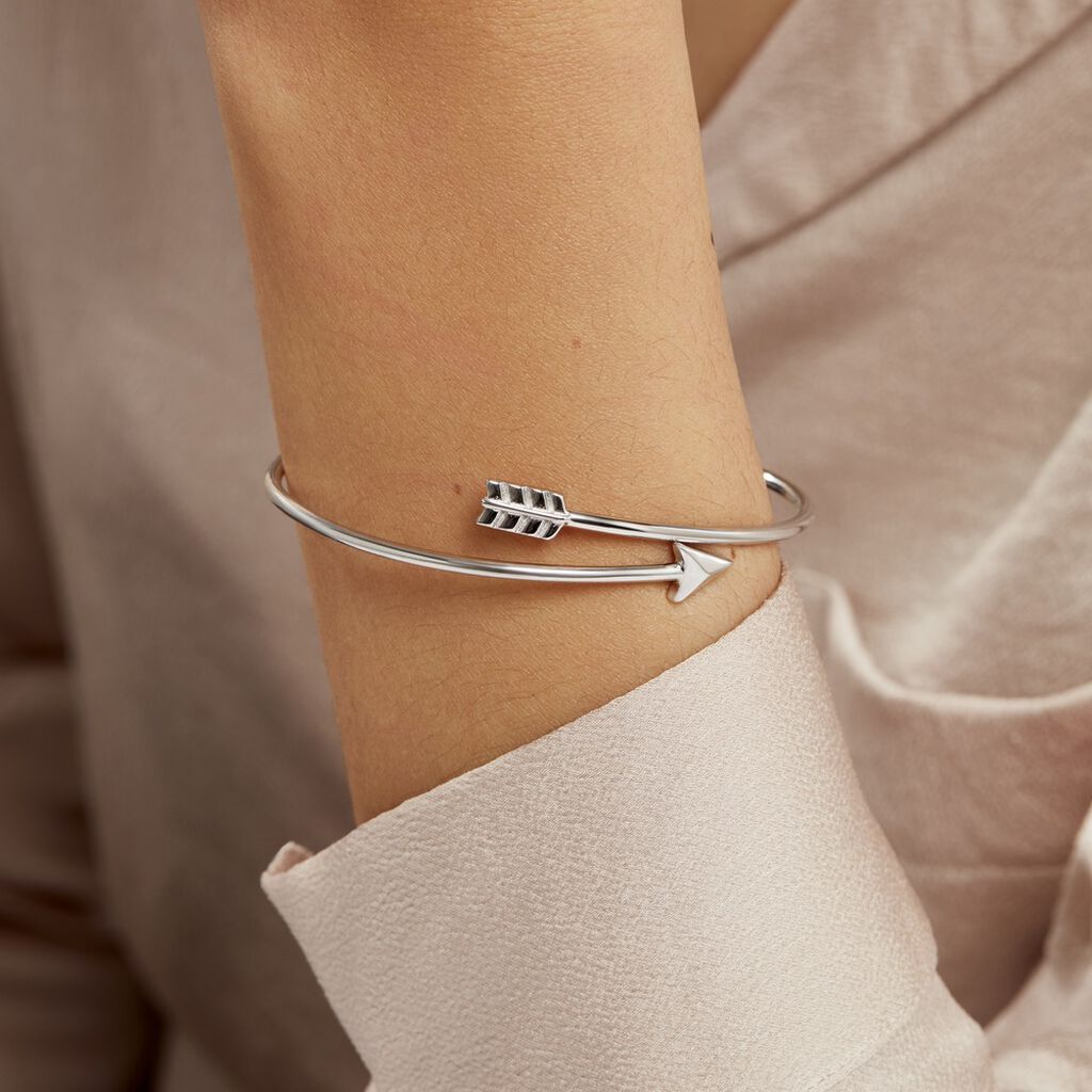 Bangle Silver Collection Argento Rodiato - Bracciali Rigidi Donna | Stroili