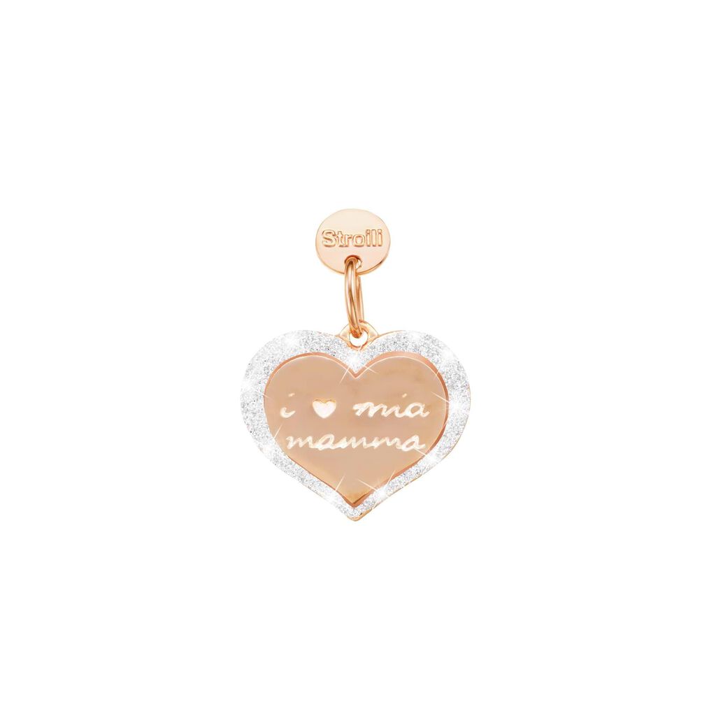 Pendente Love Beats Argento Rosa