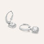 Orecchini Lobo Silver Elegance Argento Rodiato Cubic Zirconia