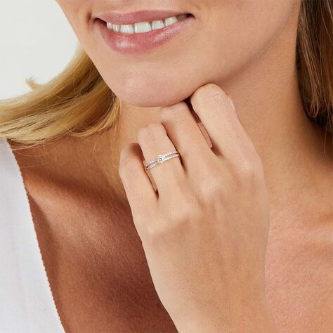 Anello Solitario Claire Oro Giallo Cubic Zirconia - Anelli con Pietre Donna | Stroili