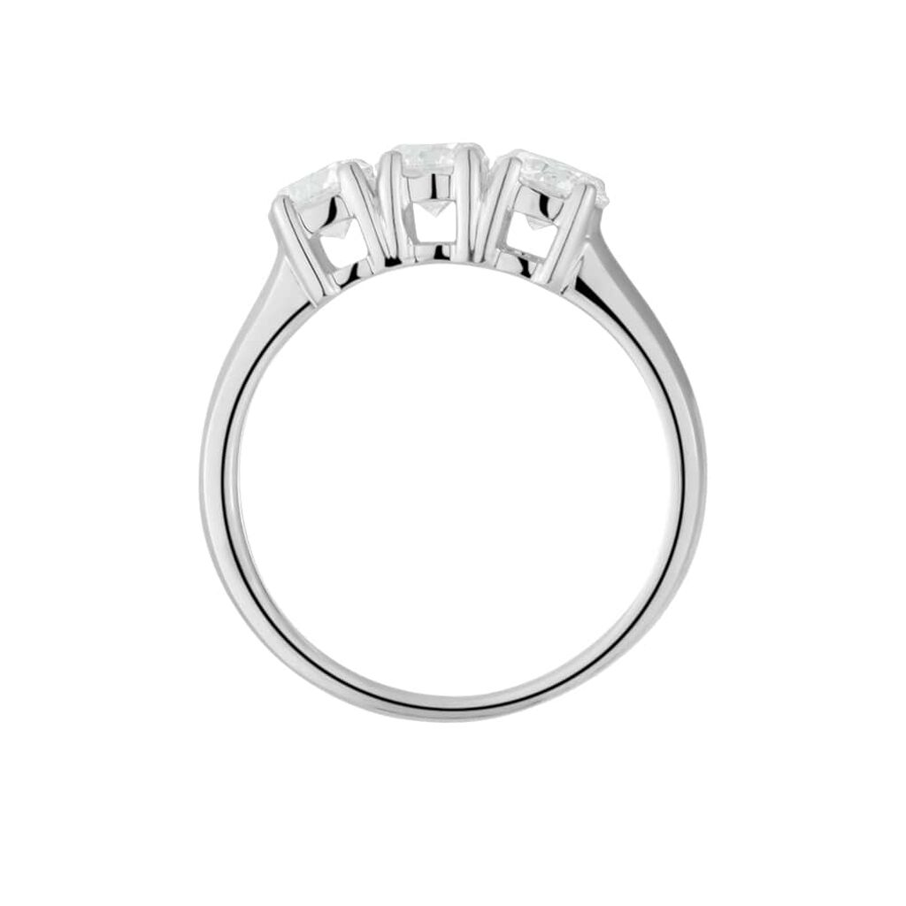 Anello Trilogy Diamade Oro Bianco Diamante Lab-Grown - Anelli con Pietre Donna | Stroili