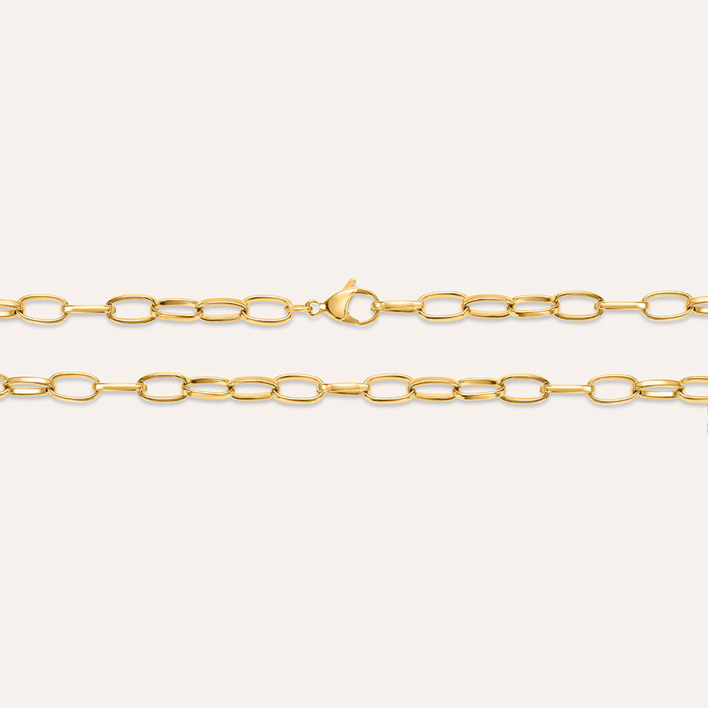 Collana Lady Code Acciaio Dorato - Collane Donna | Stroili