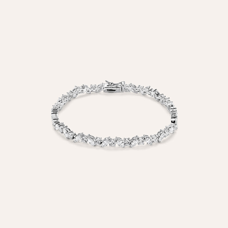 Bracciale Tennis Silver Elegance Argento Rodiato Cubic Zirconia - Gioielli Donna | Stroili