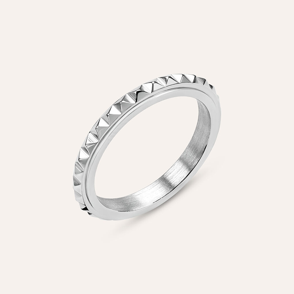 Anello Fedina Man Code Acciaio