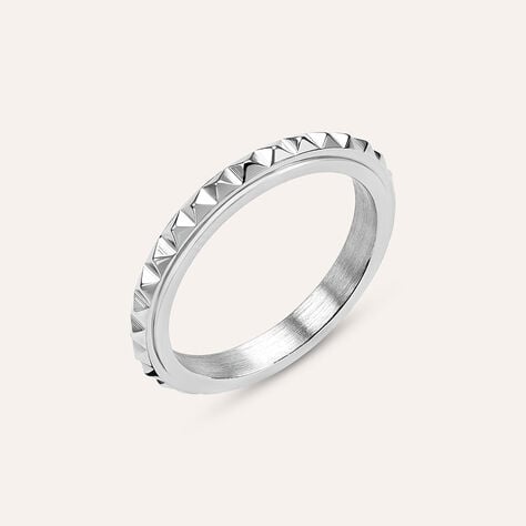 Anello Fedina Man Code Acciaio - Anelli Moderni Uomo | Stroili