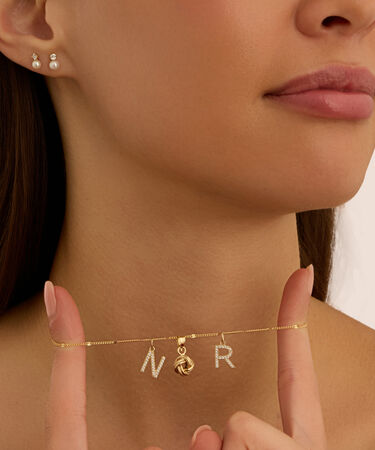 Orecchini Lobo Bon Ton Oro Giallo Perla D'Acqua Dolce Cubic Zirconia