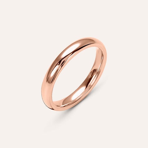 Fede Comoda 3 mm Oro Rosa - Anelli con Incisione Unisex | Stroili