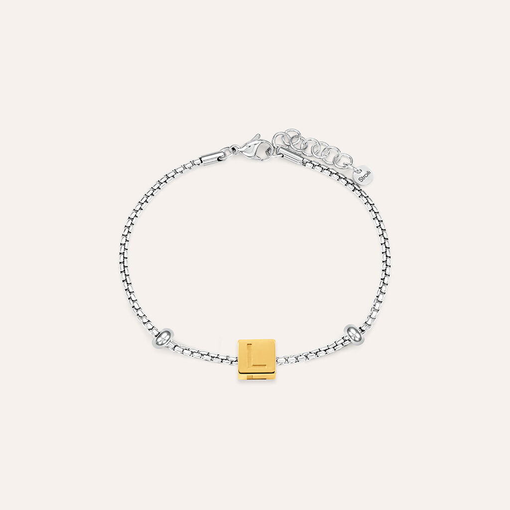 Bead Essential Code Acciaio Dorato