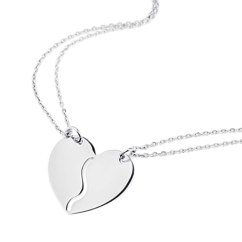 Collana a mezzo cuore top