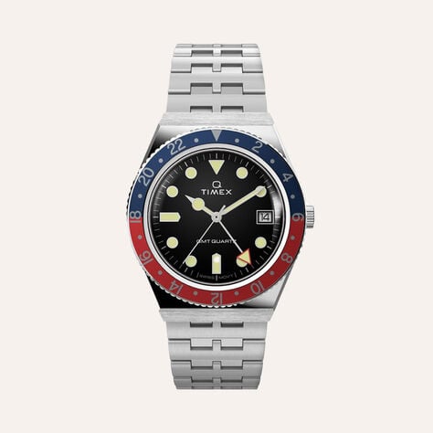 Orologio Al Quarzo Timex Q Diver Gmt Tw2v38000 - Orologi con Datario Uomo | Stroili