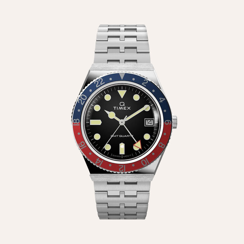 Orologio Al Quarzo Timex Q Diver Gmt Tw2v38000 - Orologi con Datario Uomo | Stroili