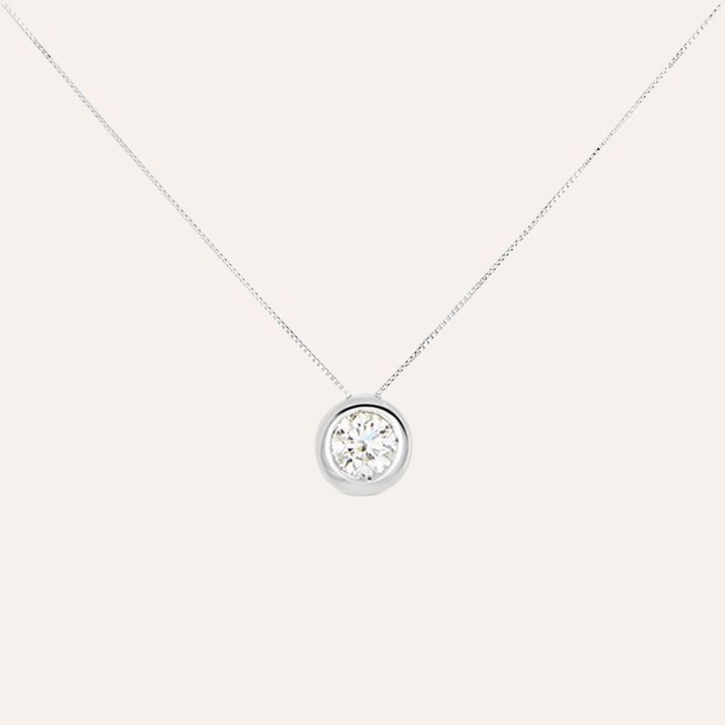 Collana Punto Luce Diamade Oro Bianco Diamante Lab-Grown - Collane Punto Luce Donna | Stroili