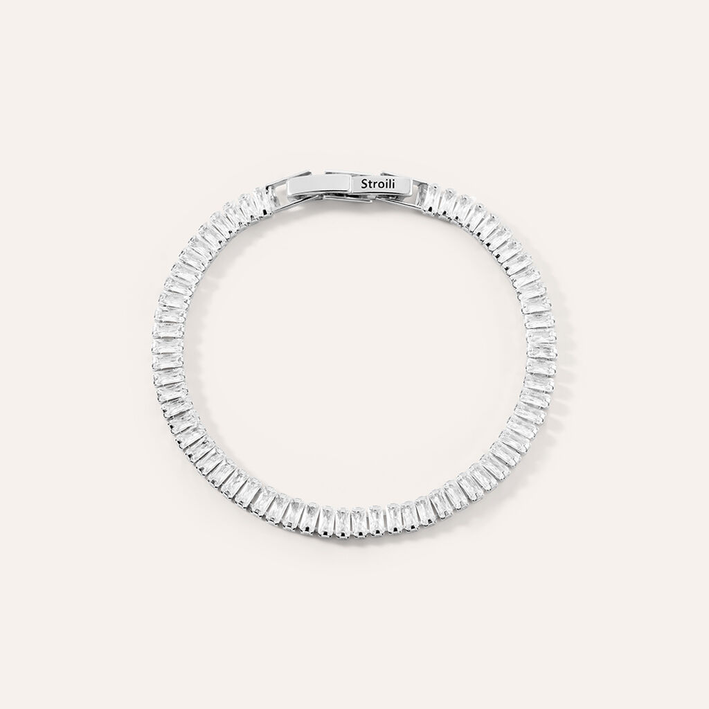 Bracciale Tennis Romantic Shine Metallo Cristallo