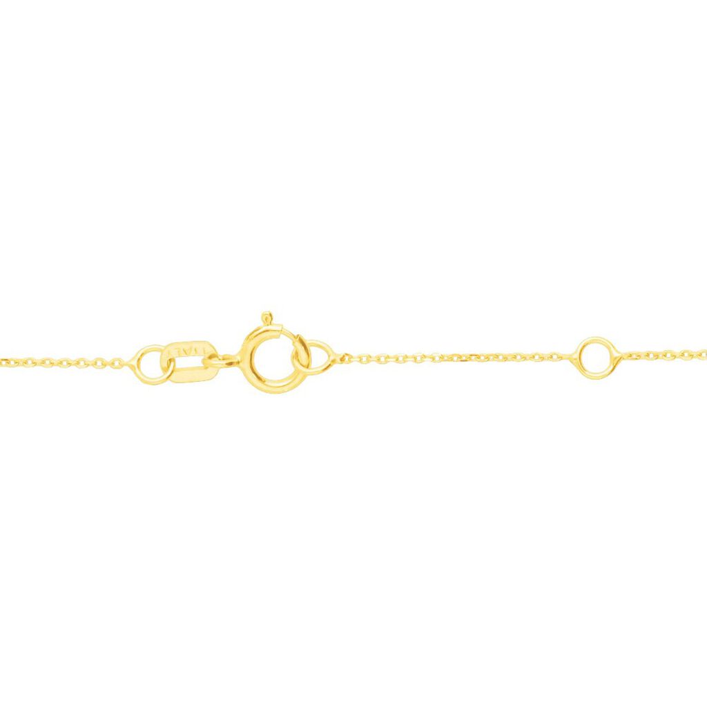 Bracciale in oro giallo e glitter con simbolo cuore - Bracciali Amicizia Donna | Stroili